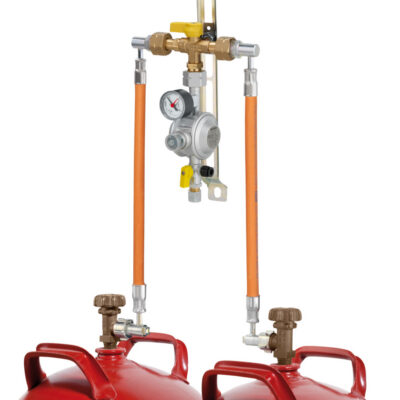 Flaschenanlage 1,5 kg/h- 50 mbar mit man. Umschaltung MUV