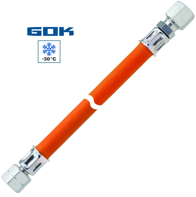 Mitteldruckschlauch G 1/2 LH-ĂM x RVS 15 x 300 mm