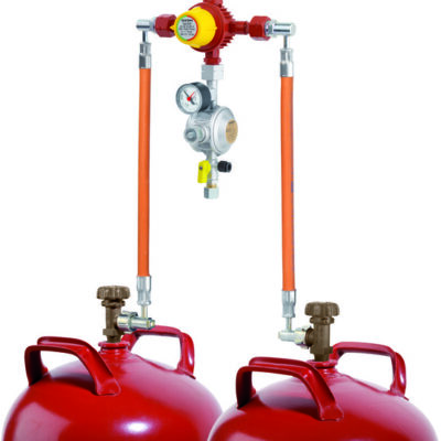 Flaschenanlage 1,5 kg/h- 50 mbar mit aut. Umschalteinrichtung F1
