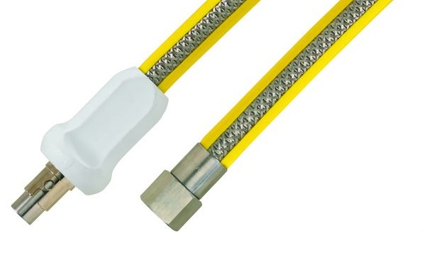 Edelstahl - Allgasschlauch PS 0,1 bar