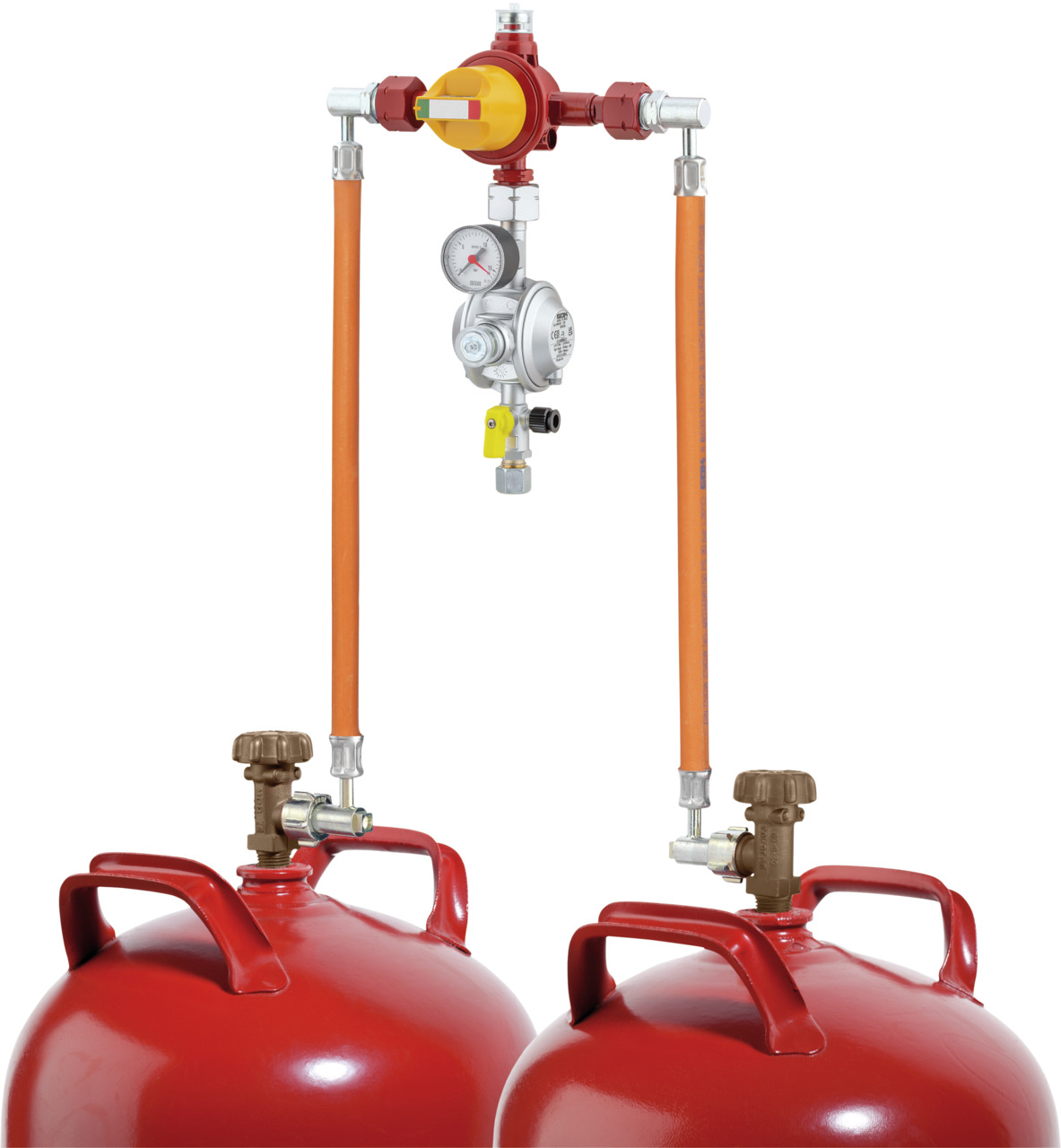 Flaschenanlage 1,5 kg/h- 50 mbar mit aut. Umschalteinrichtung F1