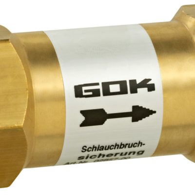 Schlauchbruchsicherung Nieder- und Mitteldruck – PS 16 bar, 50 mbar, IG 1/2"