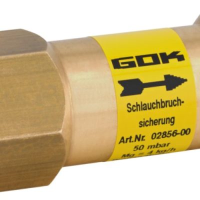 Schlauchbruchsicherung Nieder- und Mitteldruck – PS 16 bar, 50 mbar, 4 kg/h