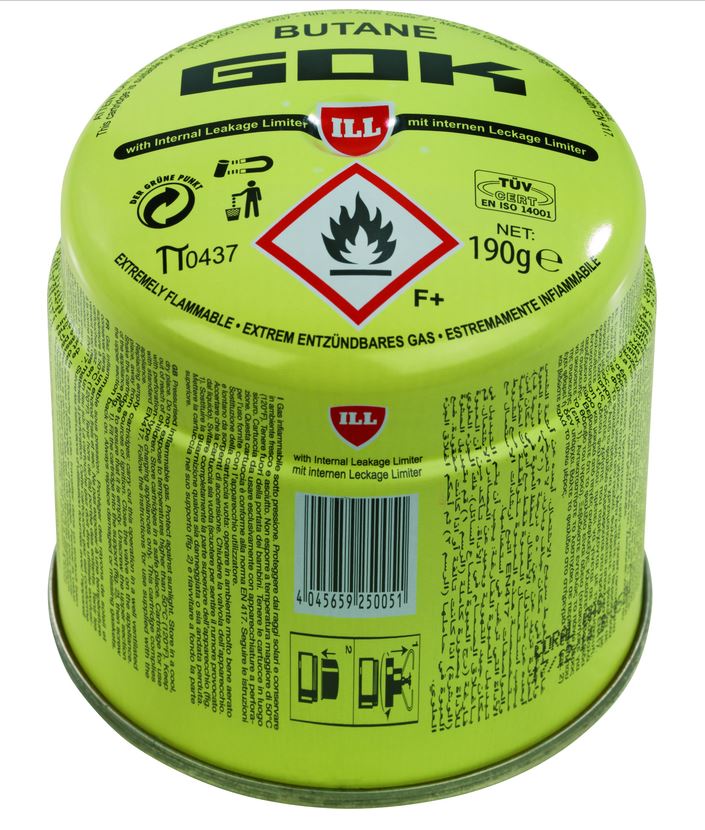 Universal-Gaskartusche 190 g - EN 417 Standard