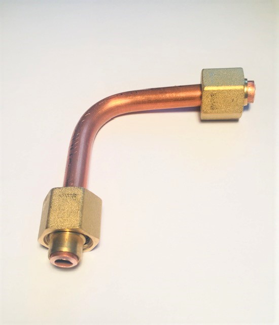 Winkelstück Cu/Ms 90° ÜM8