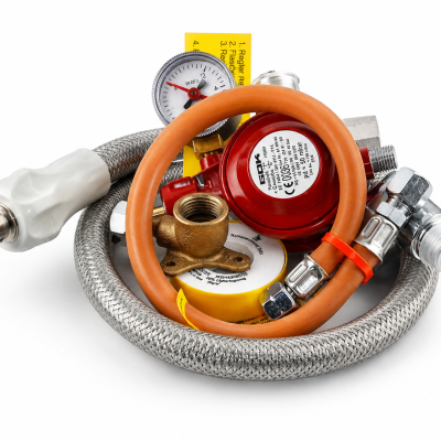 Propangasanschluss-Set „KL 75“ – 0,75 m Allgasschlauch