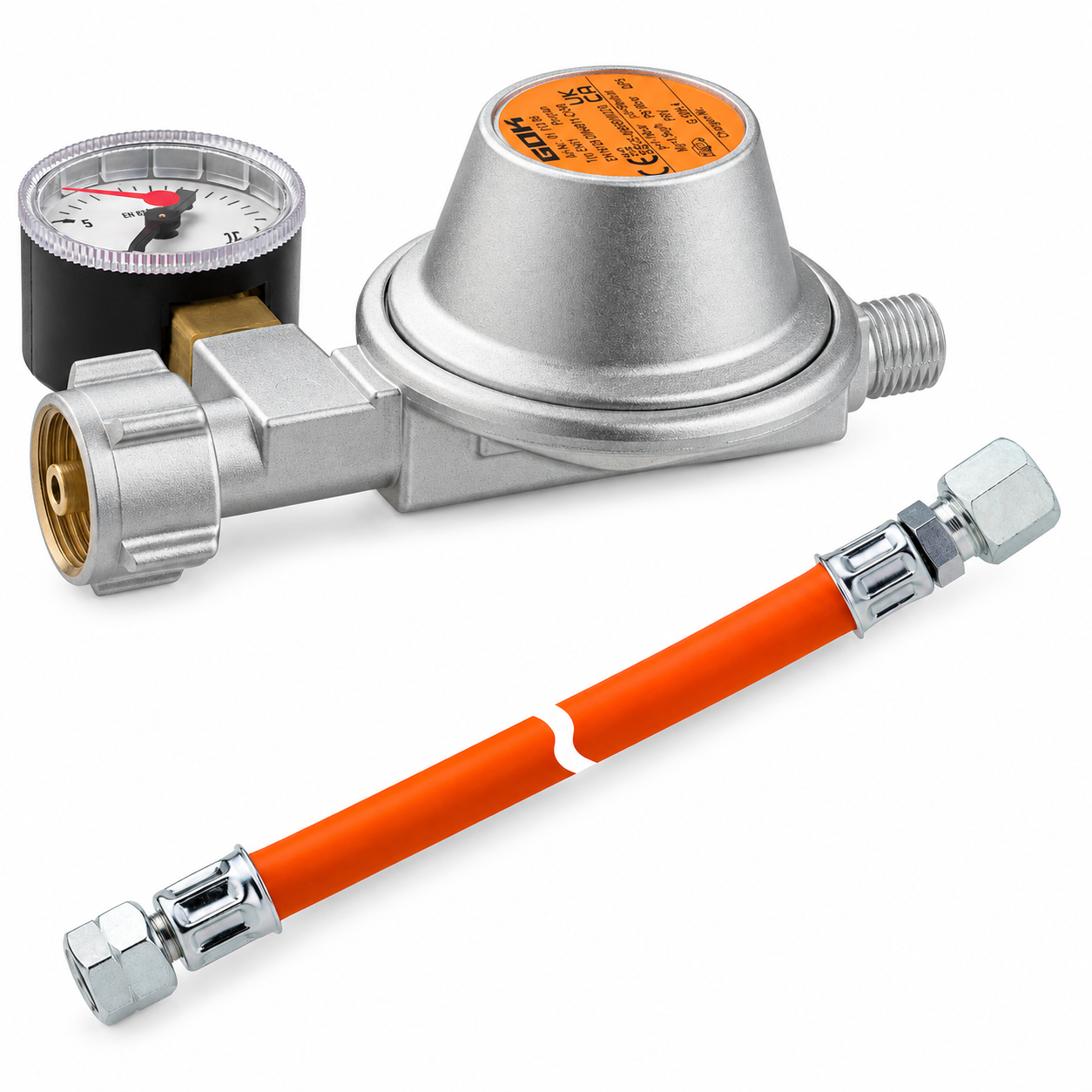 GOK Caramatic BasicOne Typ EN61 50 mbar, mit Manometer + Mitteldruckschlauch 400 mm GRATIS